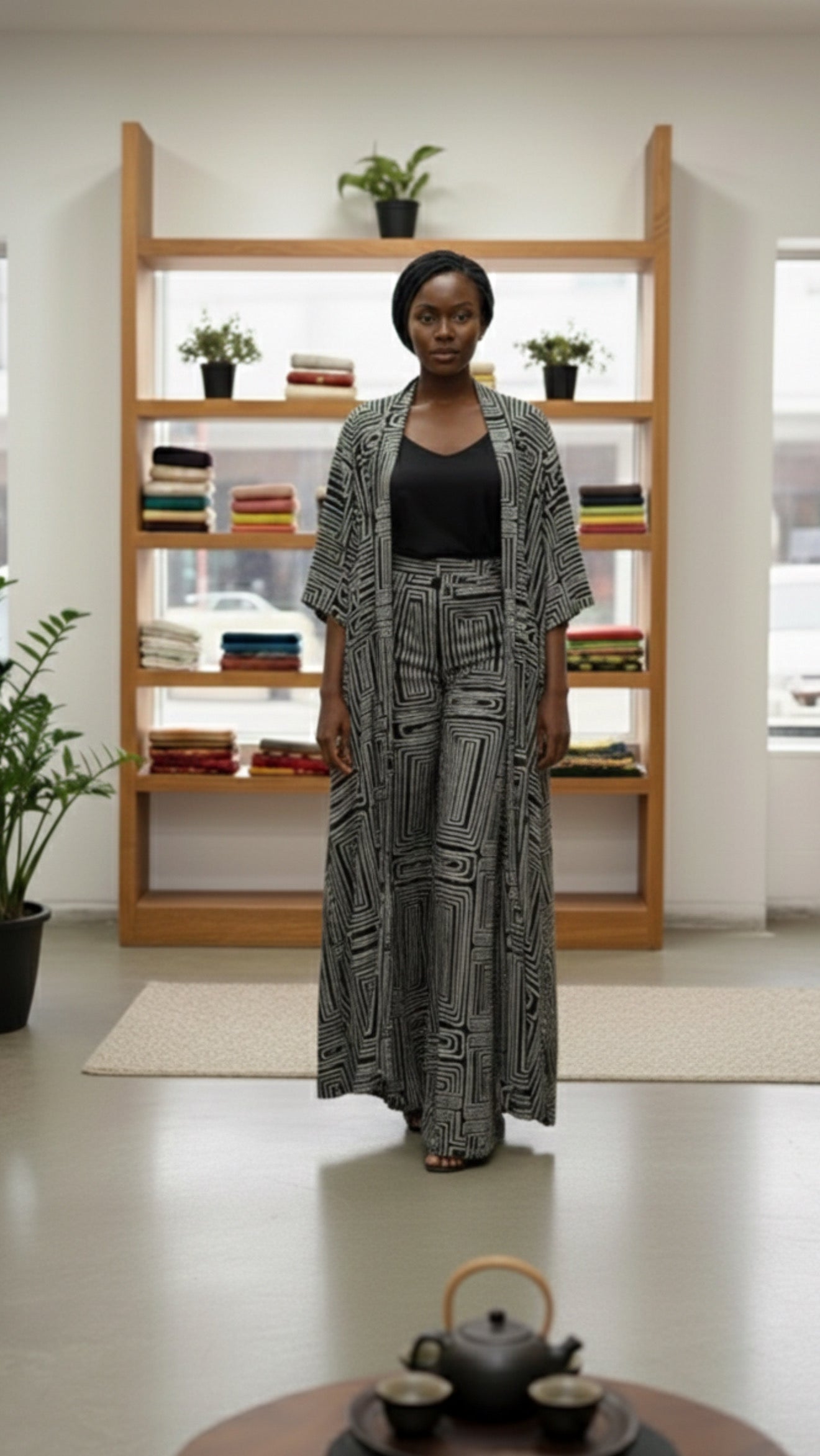 Premium Satin Kimono Robe & Belt Set