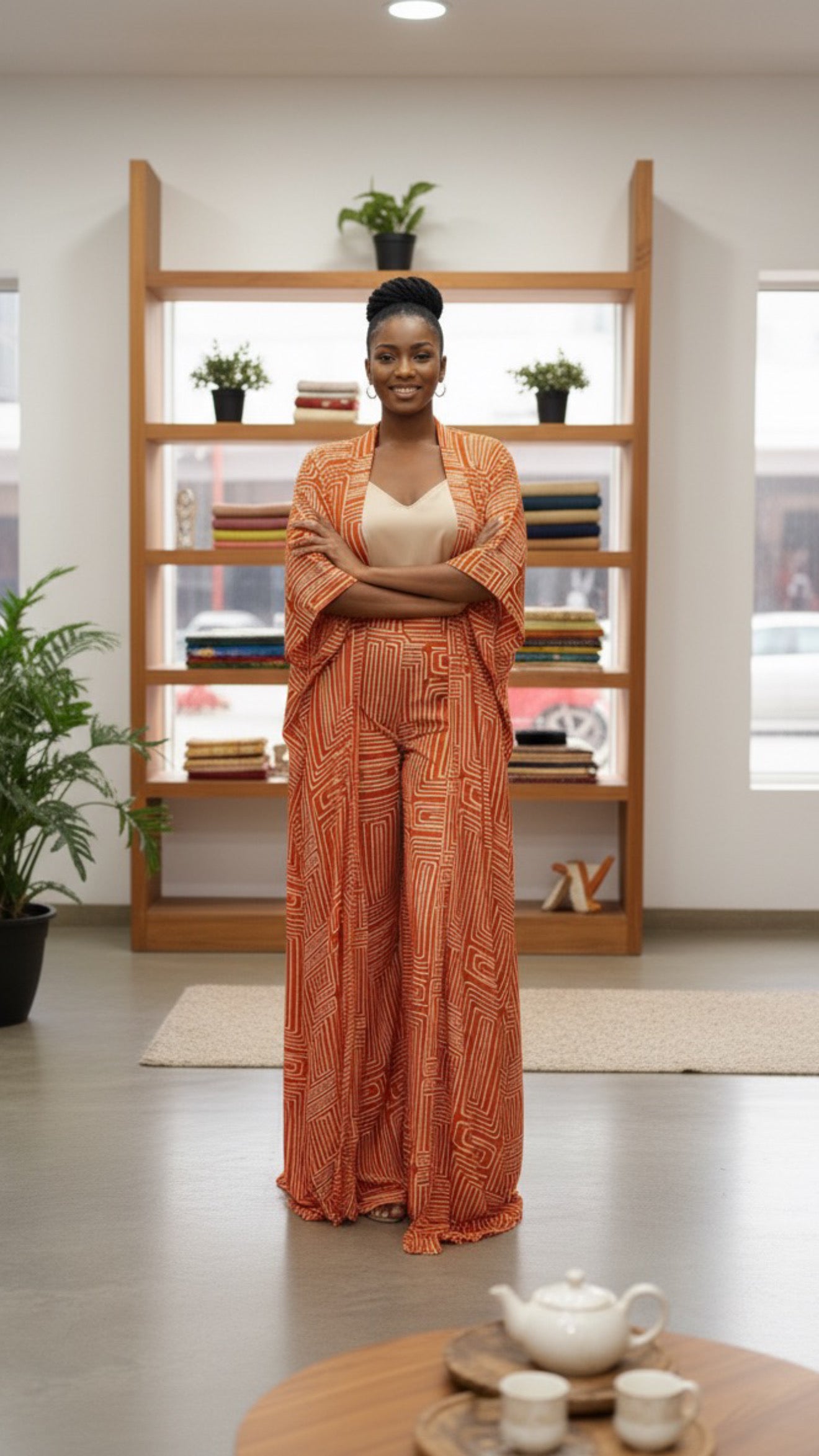 Premium Satin Kimono Robe & Belt Set