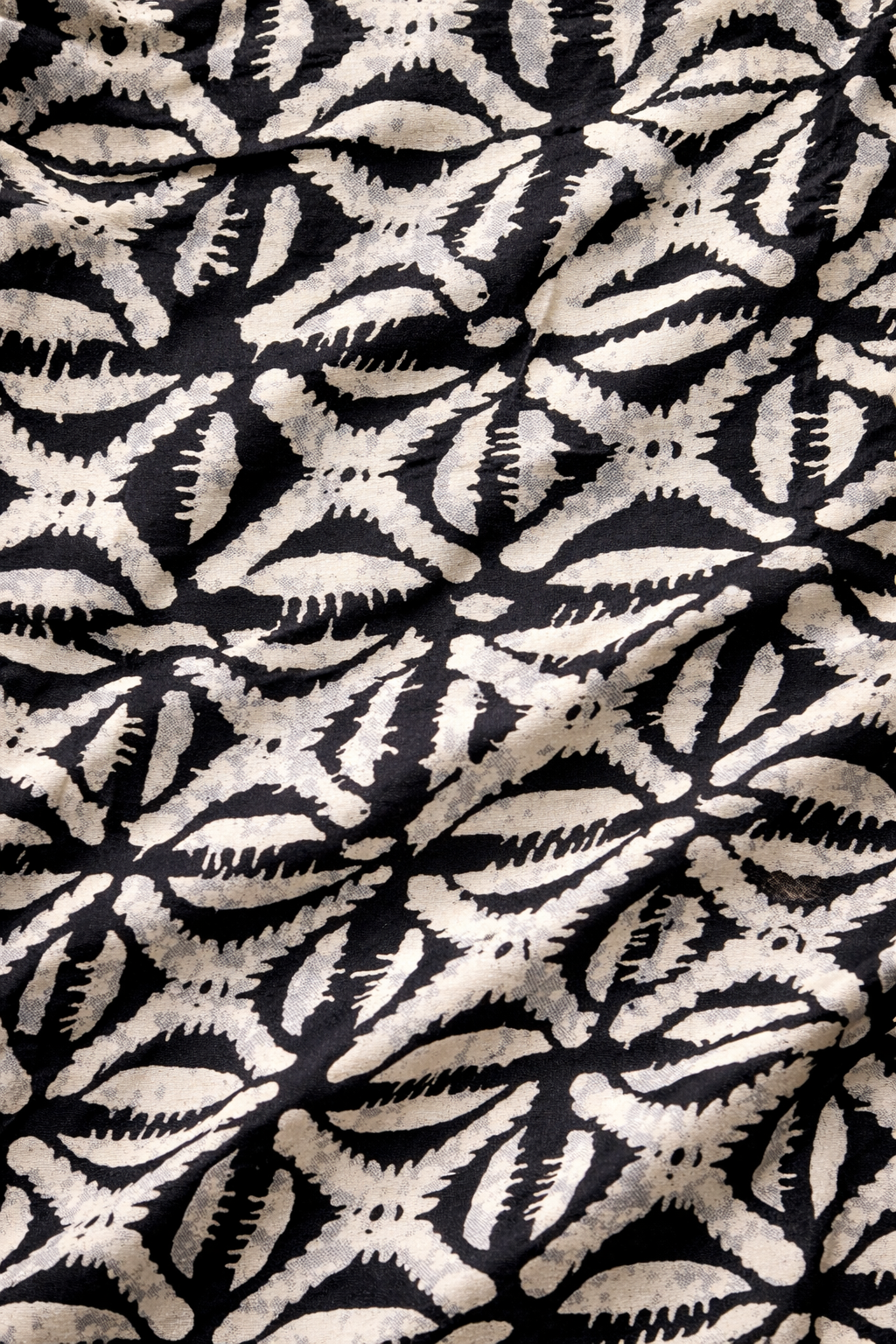 Batik Leaf Pattern - Satin