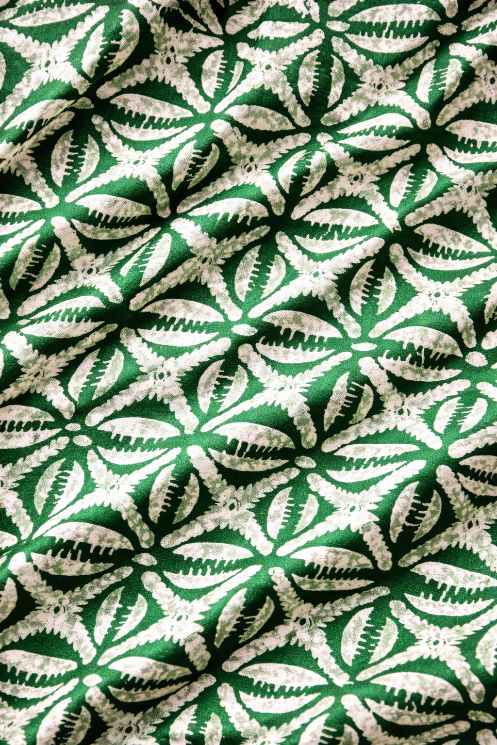 Batik Leaf Pattern - Satin