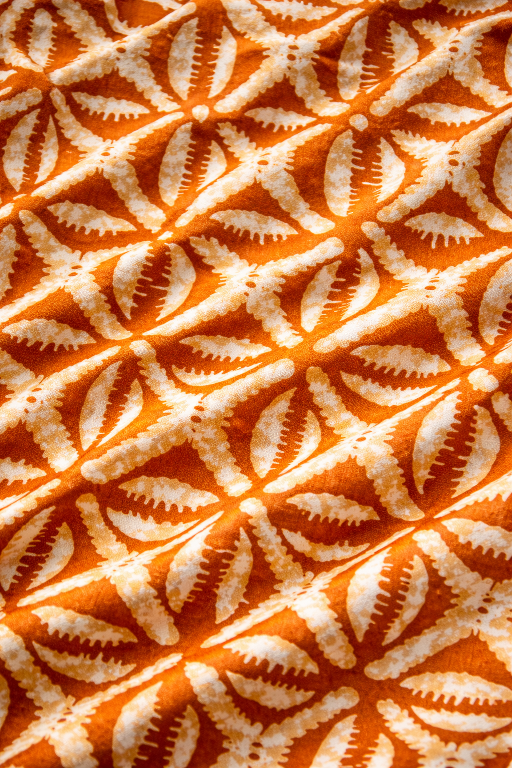 Batik Leaf Pattern - Satin