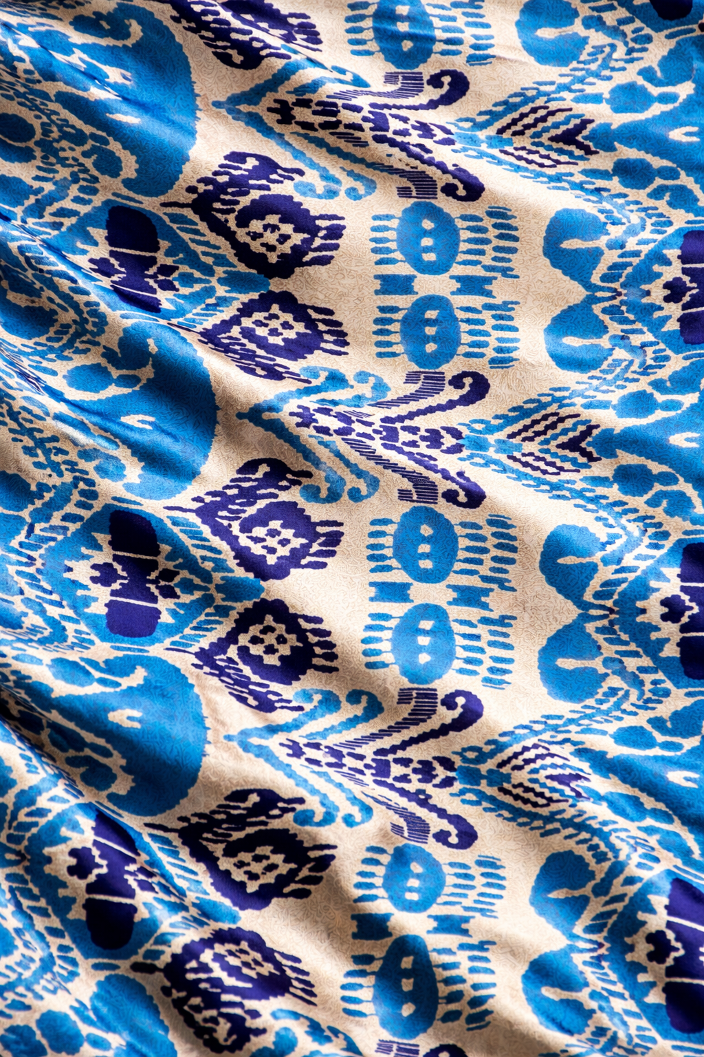 Azure Ikat Reverie - Satin