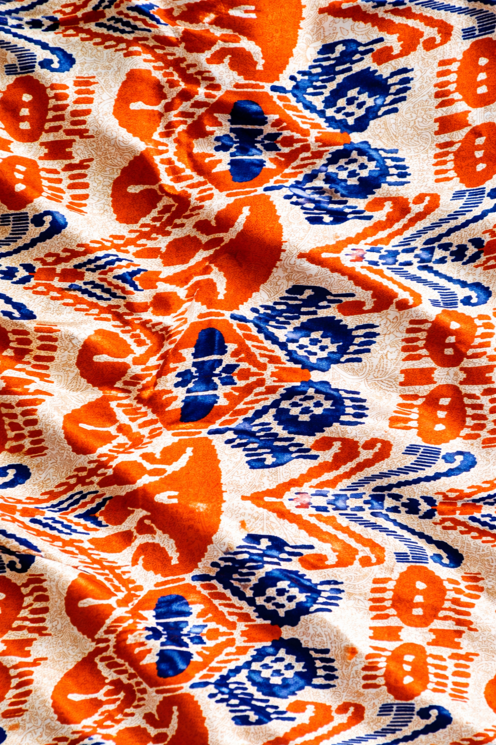 Azure Ikat Reverie - Satin